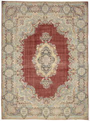 Rusvo Vintage Kırmızı Dokuma Madalyon Desenli Halı 288x400 cm 49454