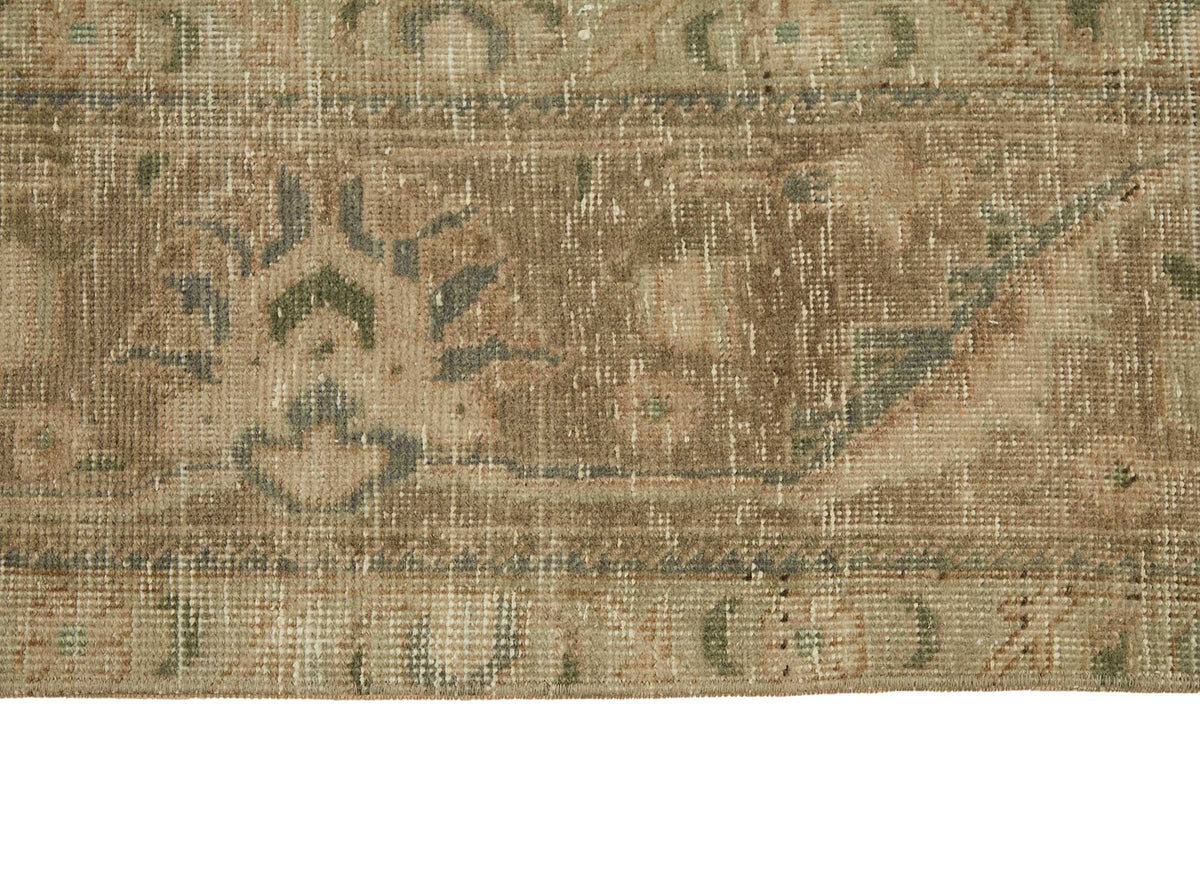 Rusvo Bej Kahverengi Madalyon Desenli El Dokuma Halı 294x386 cm – farklı açı