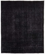 Zelko Siyah Gri Düz Renk Melanje Efektli El Dokuma Halı 281x342 cm