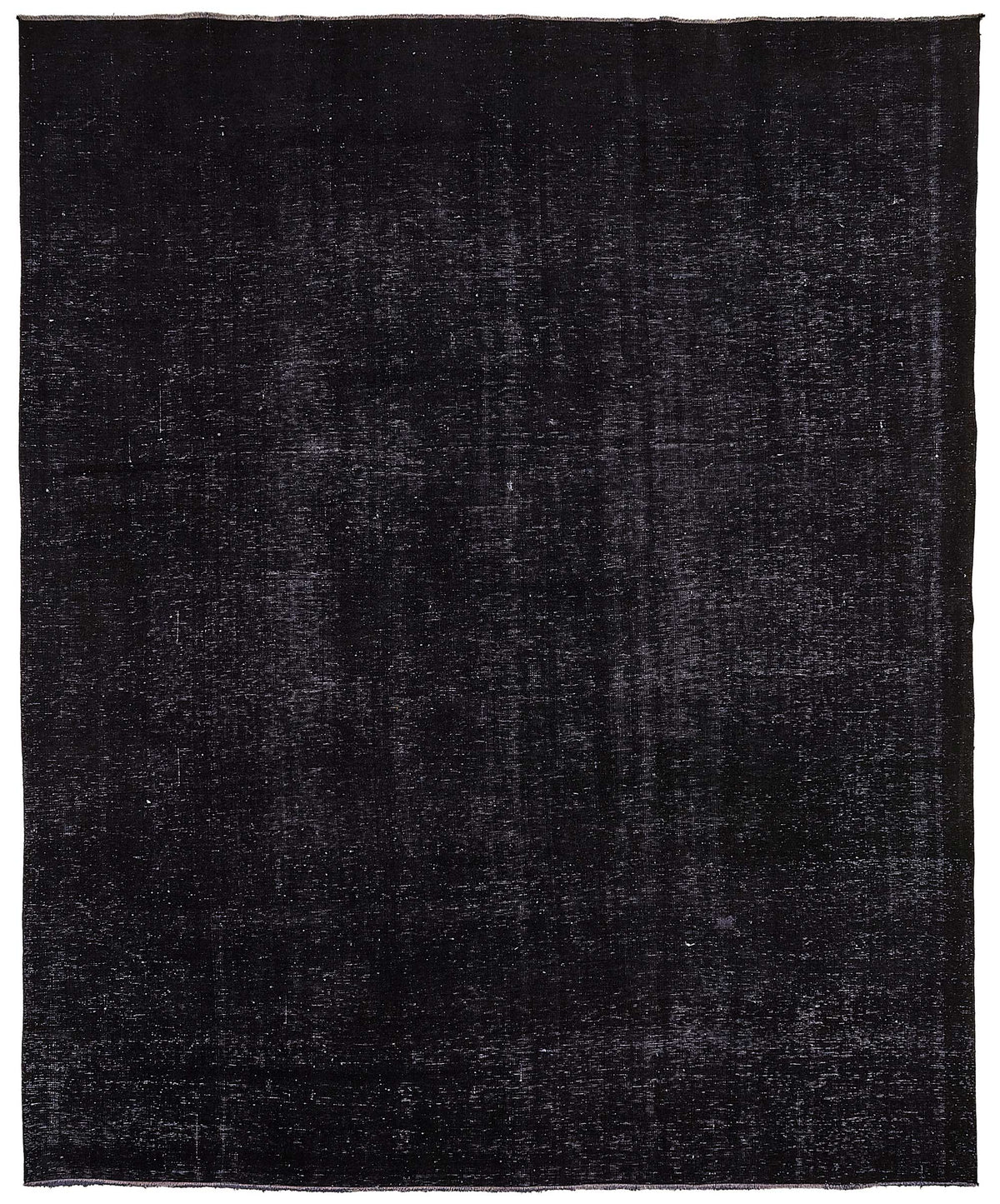 Zelko Siyah Gri Düz Renk Melanje Efektli El Dokuma Halı 281x342 cm