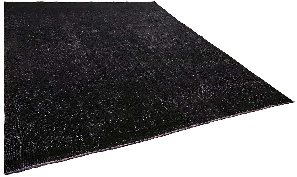 Zelko Siyah Gri Düz Renk Melanje Efektli El Dokuma Halı 281x342 cm – genel görünüm