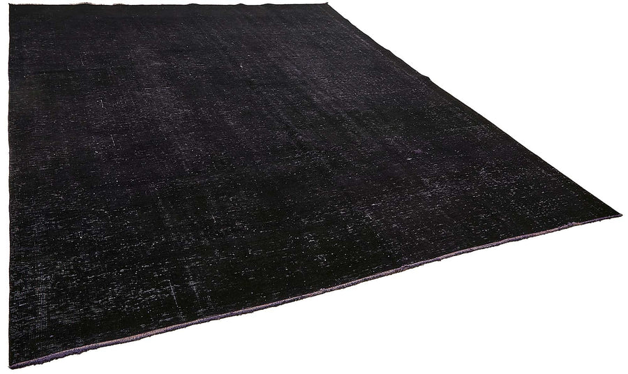 Zelko Siyah Gri Düz Renk Melanje Efektli El Dokuma Halı 281x342 cm – genel görünüm