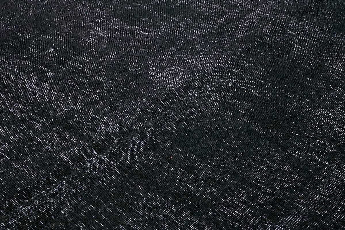 Zelko Düz Desensiz Siyah Gri El Dokuma Halı 285x380 cm – mekânda kullanım