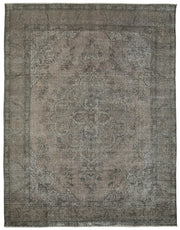 Zelko Antrasit Gri Eskitme Halı, Klasik Madalyon Desenli 300x390 cm