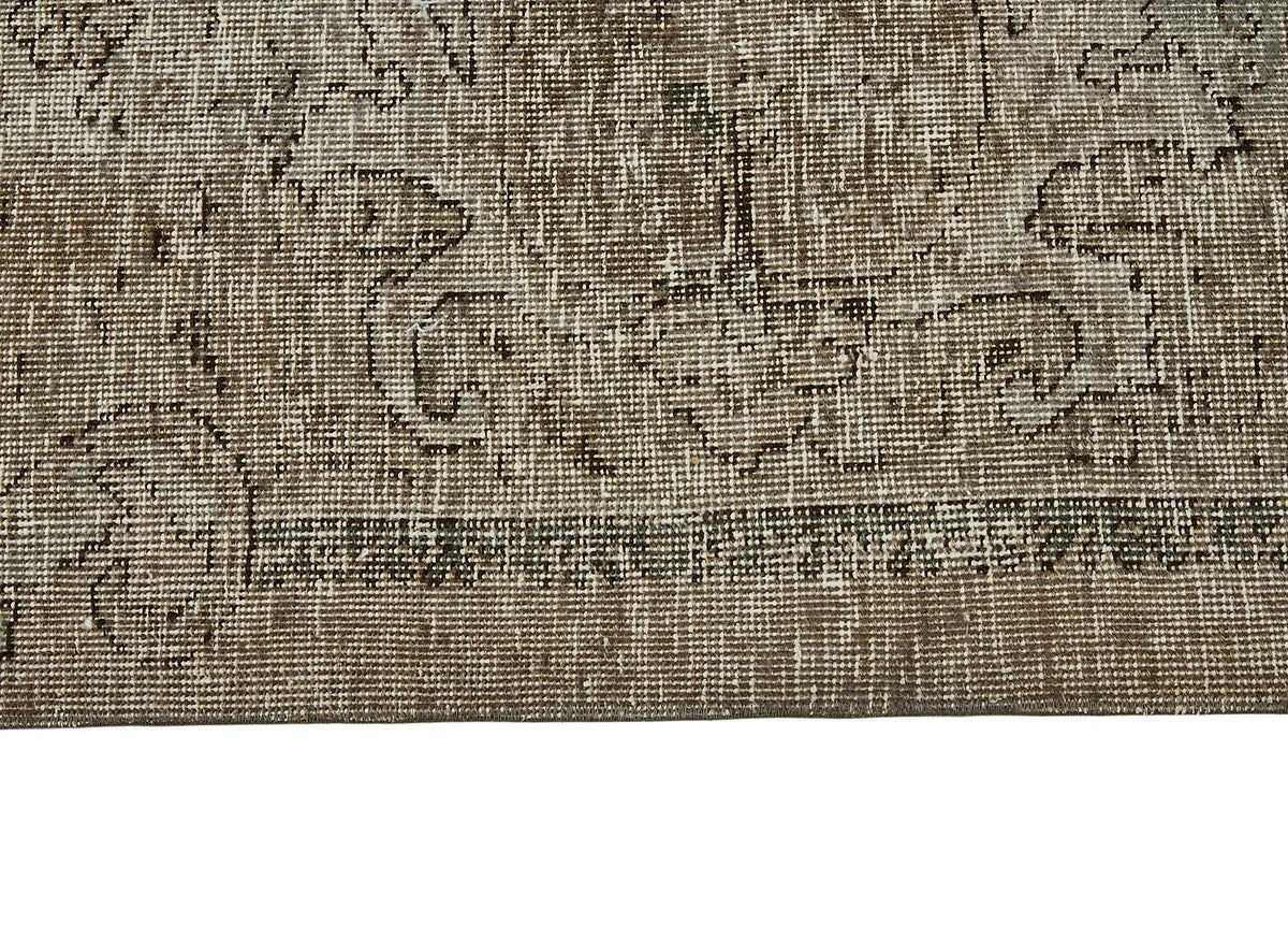 Zelko Gri Eskitme Halı Kahverengi Zeminli El Dokuma 287x387 cm – farklı açı