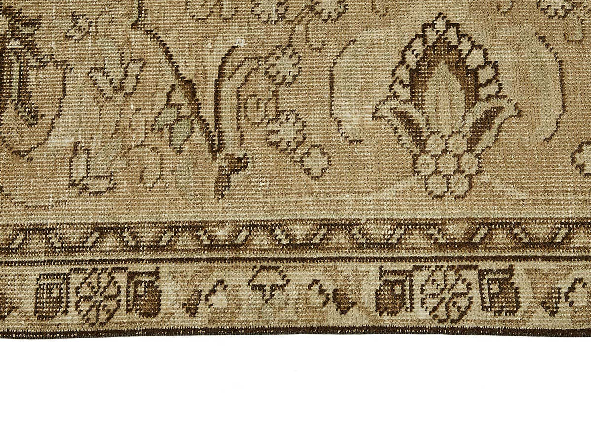 Rusvo Bej Kahverengi Madalyon Desenli Klasik El Dokuma Halı 291x385 cm – farklı açı