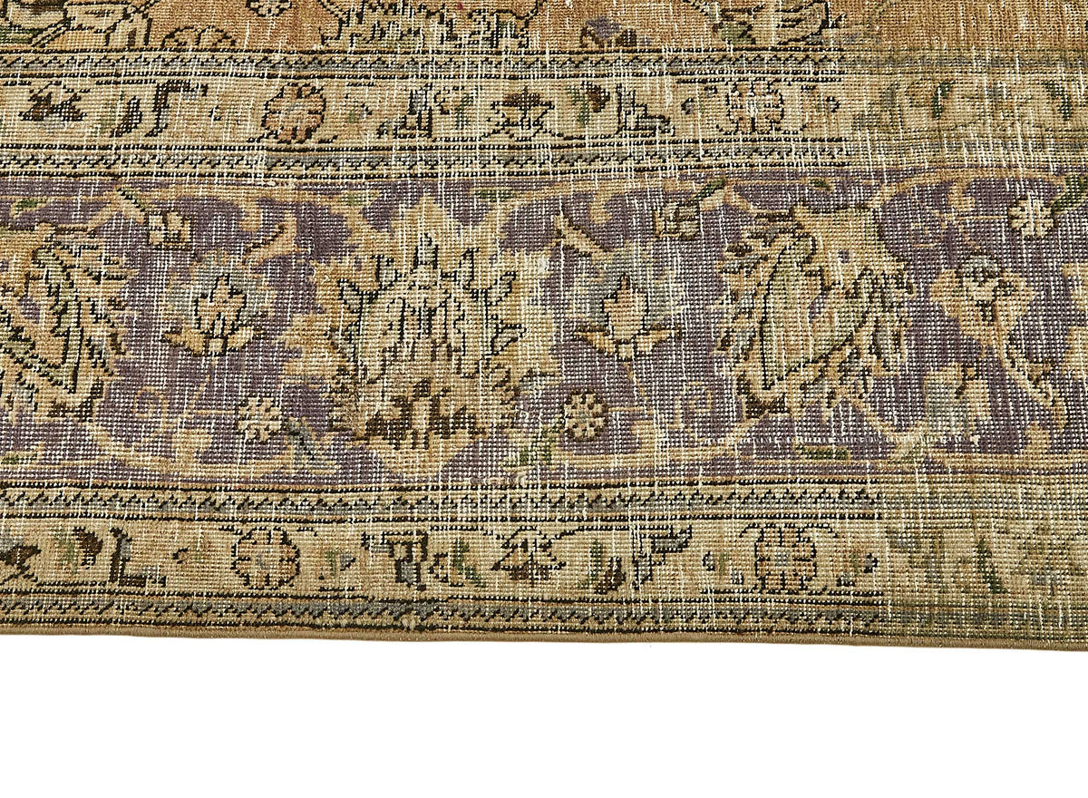 Rusvo Vintage Halı Bej Madalyon Desenli El Dokuma 298x370 cm – farklı açı