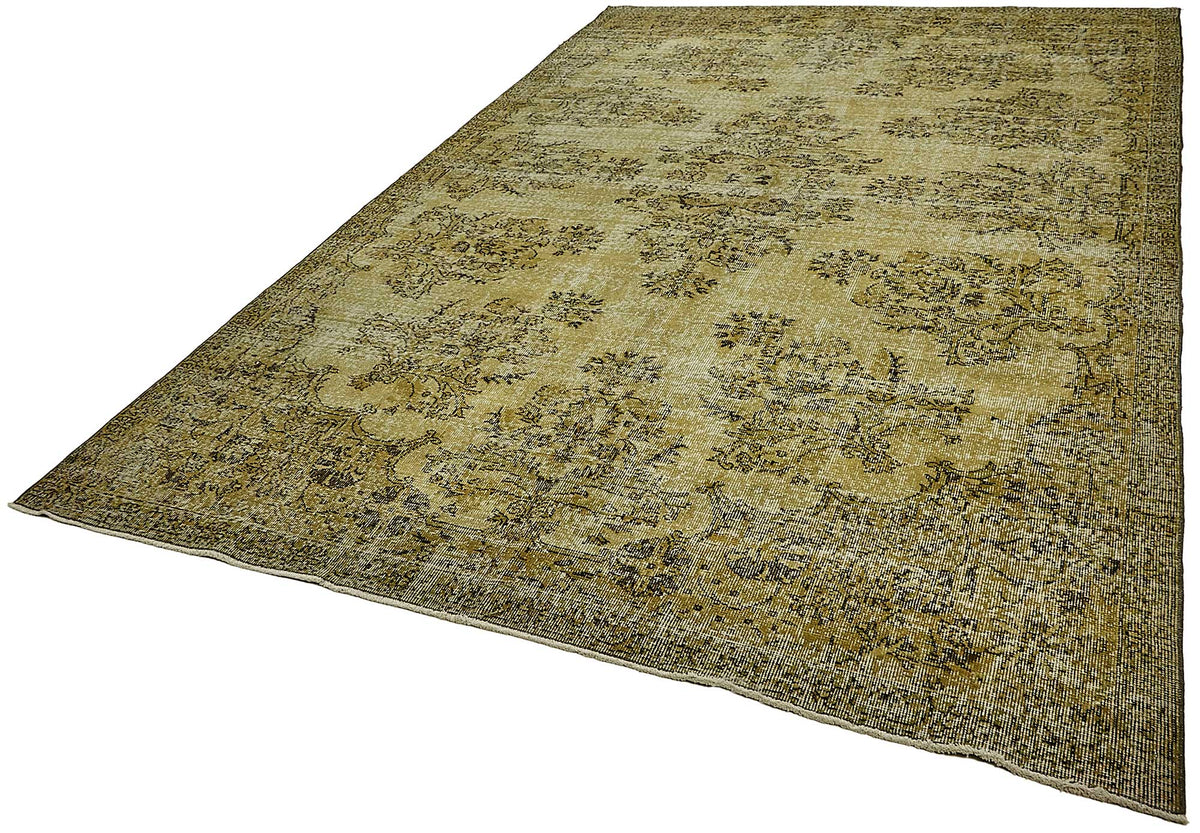 Zelko Hardal Gri Madalyon Desenli Eskitme El Dokuma Halı 221x360 cm – doku yakın çekim