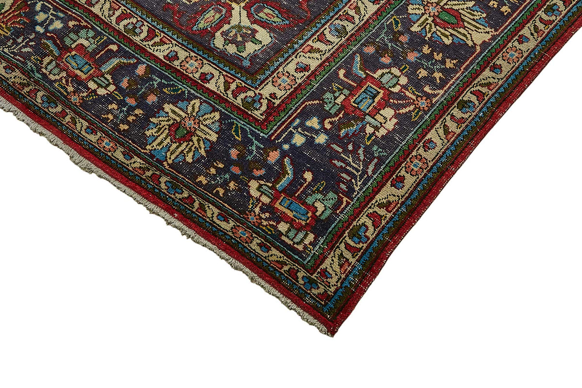 Rusvo Kırmızı Madalyon Desenli Yün Dokuma Halı 300x390 cm 49767 – detay görünümü