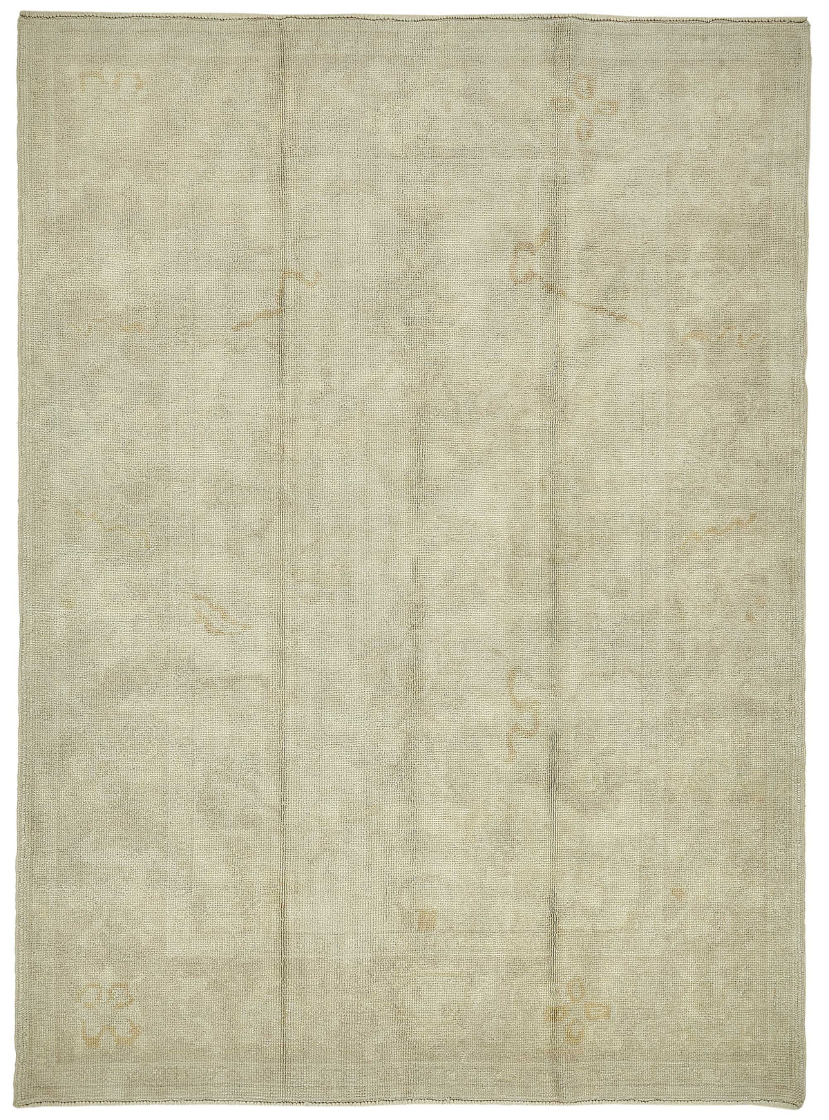 Kavale Bej Soyut Desenli Yün ve Pamuk Modern Halı 192x263 cm