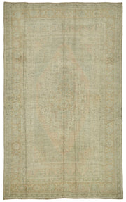 Kavale Bej Krem Madalyon Desenli El Dokuma Halı 167x272 cm