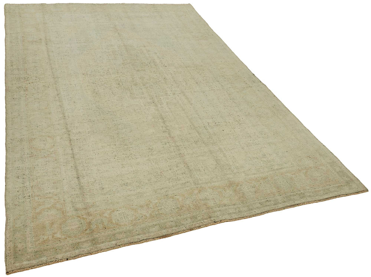 Kavale Bej Krem Madalyon Desenli El Dokuma Halı 167x272 cm – genel görünüm