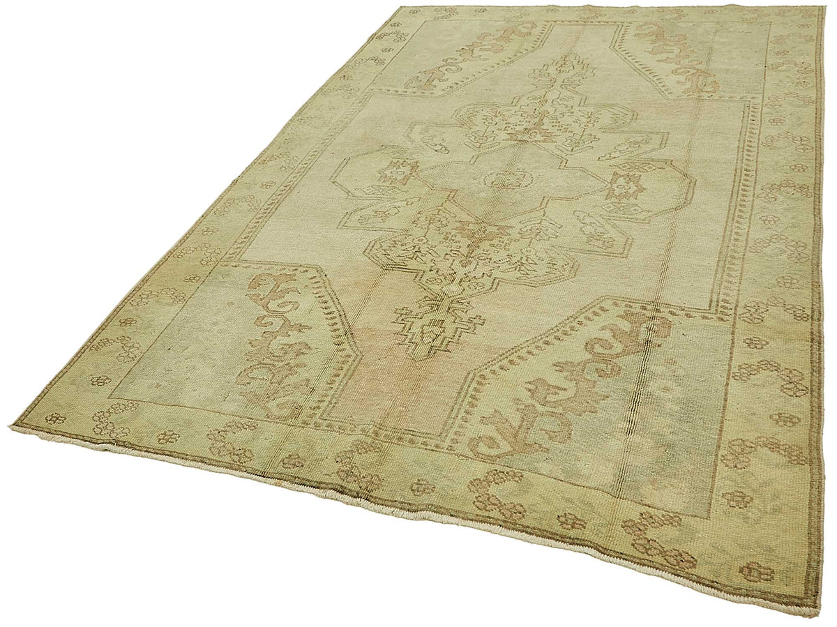 Kavale Madalyon Desenli Düz Kahverengi Halı 167x260 cm – doku yakın çekim