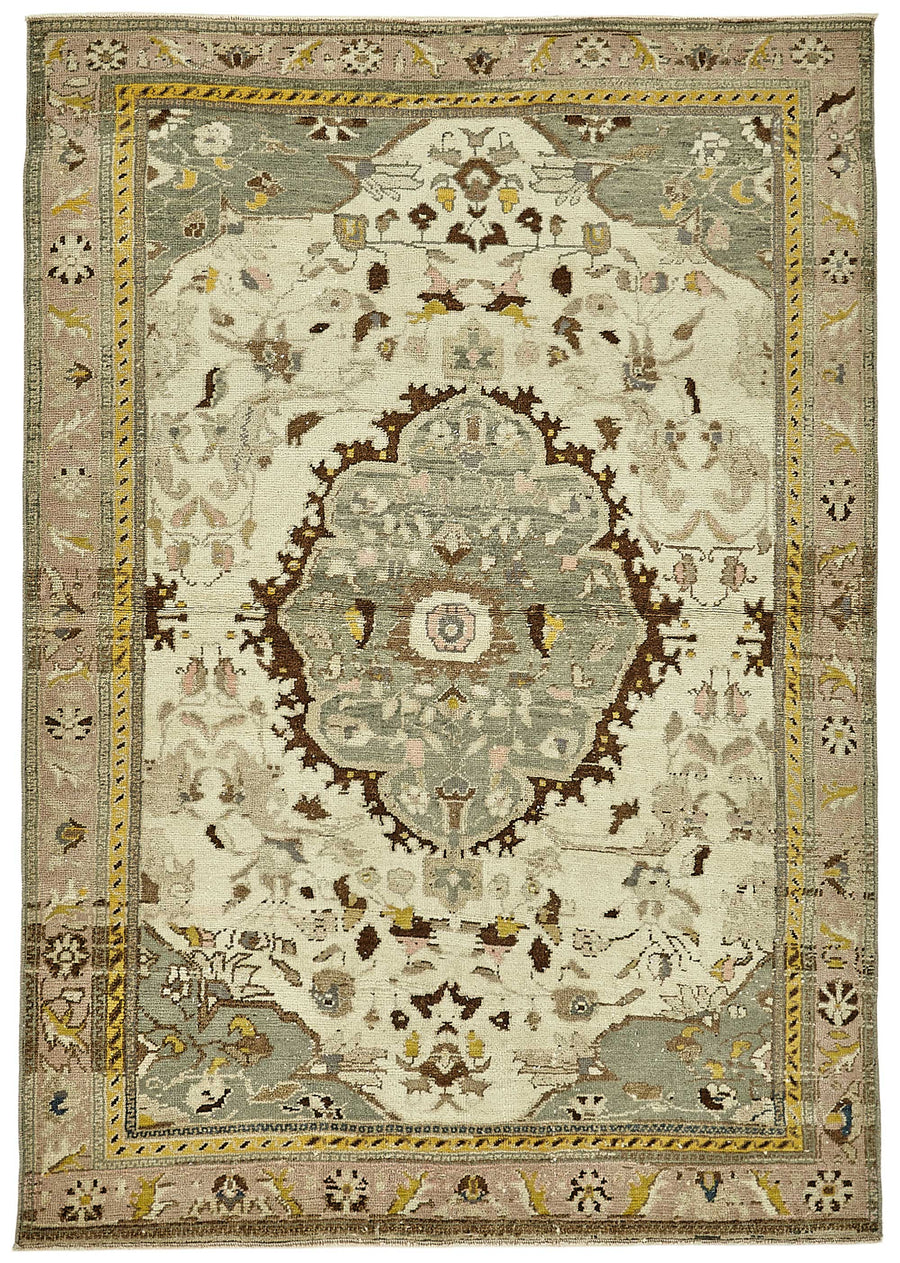 Gekro Kırmızı Dokuma Madalyon Desenli Anadolu Halısı 134x187 cm