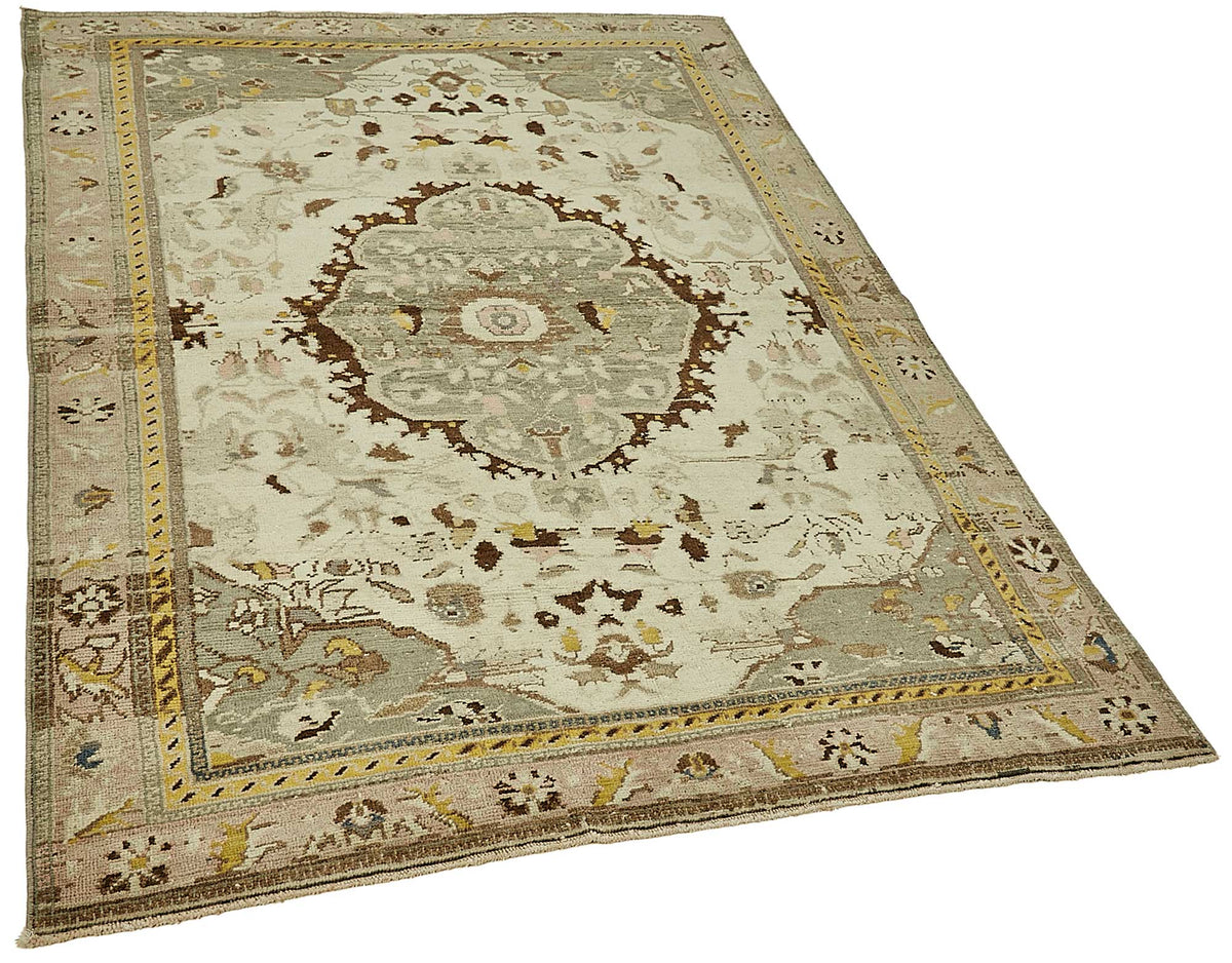 Gekro Kırmızı Dokuma Madalyon Desenli Anadolu Halısı 134x187 cm – genel görünüm