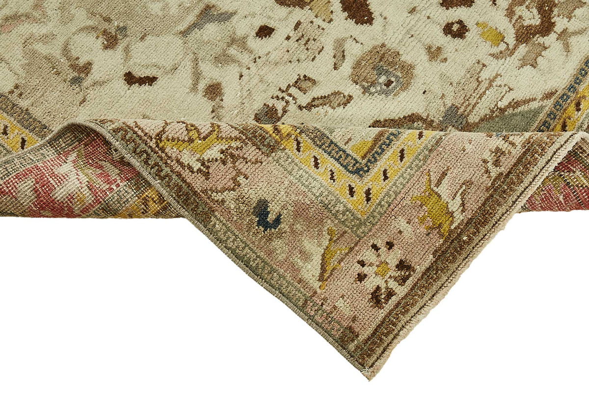 Gekro Kırmızı Dokuma Madalyon Desenli Anadolu Halısı 134x187 cm – kenar detayı