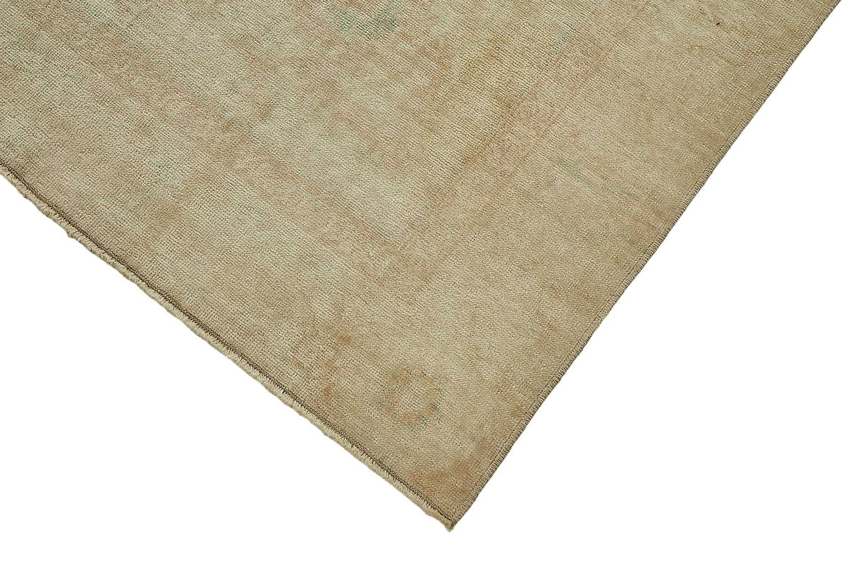 Gekro Madalyon Desenli Bej Krem El Dokuma Anadolu Halısı 136x210 cm – detay görünümü