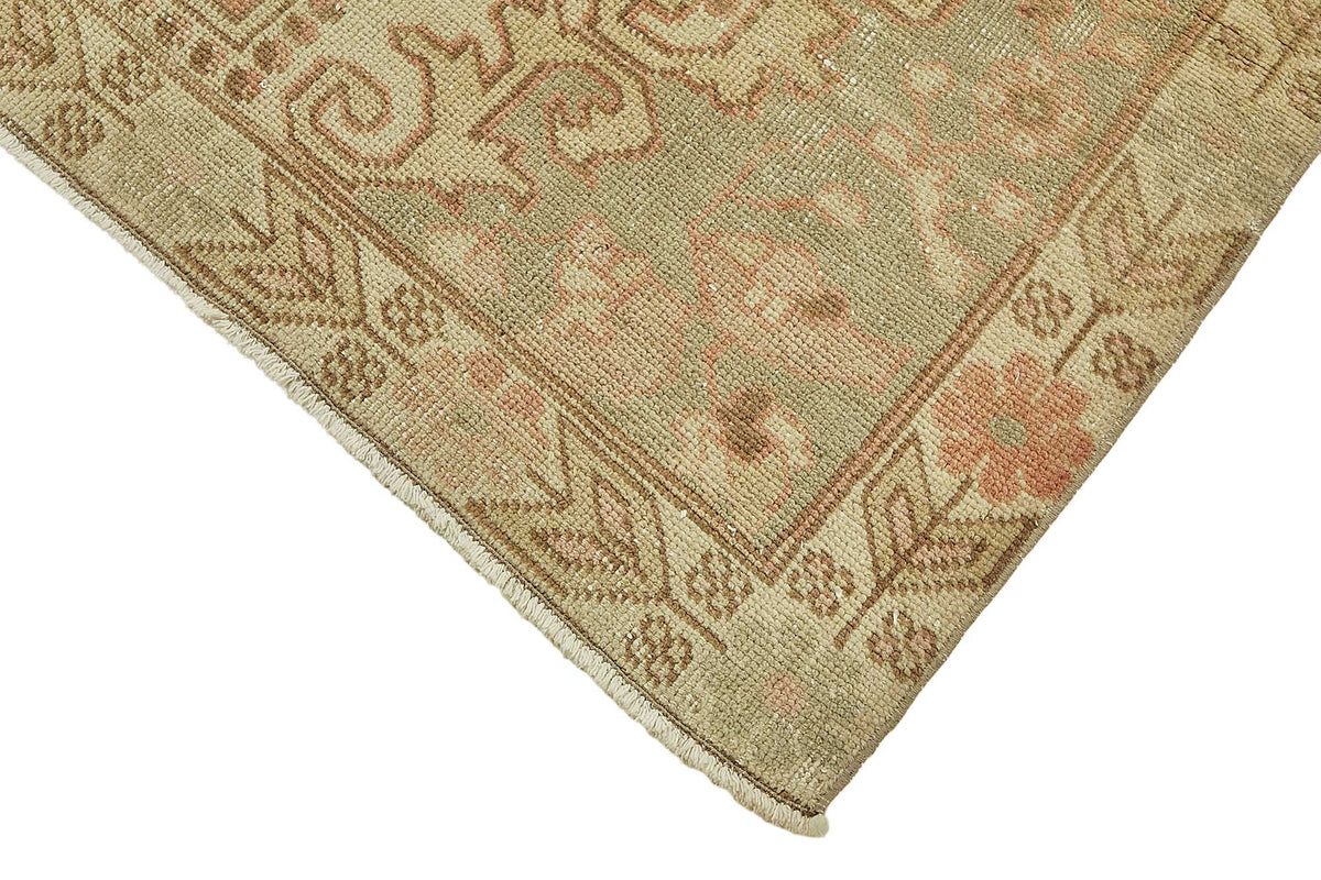 Gekro Vintage Pembe Madalyon Desenli El Dokuma Halı 130x228 cm 49832 – detay görünümü
