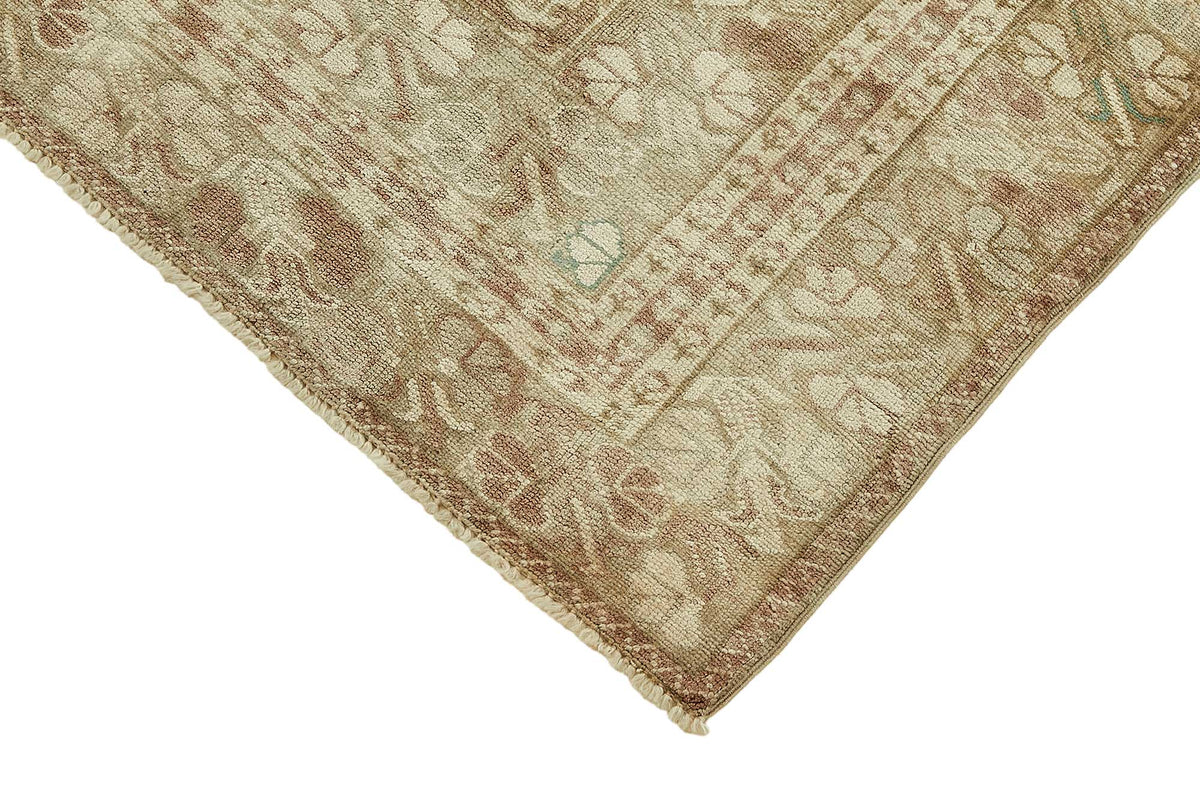 Gekro Kahverengi Bej Geometrik Desenli El Dokuma Halı 121x184 cm – detay görünümü