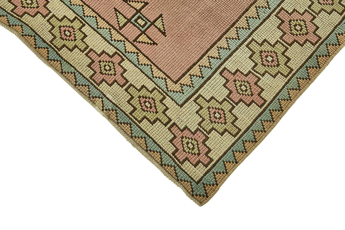 Gekro Gümüş Halı, Geometrik Madalyon Desenli Vintage 124x190 cm 49850 – detay görünümü