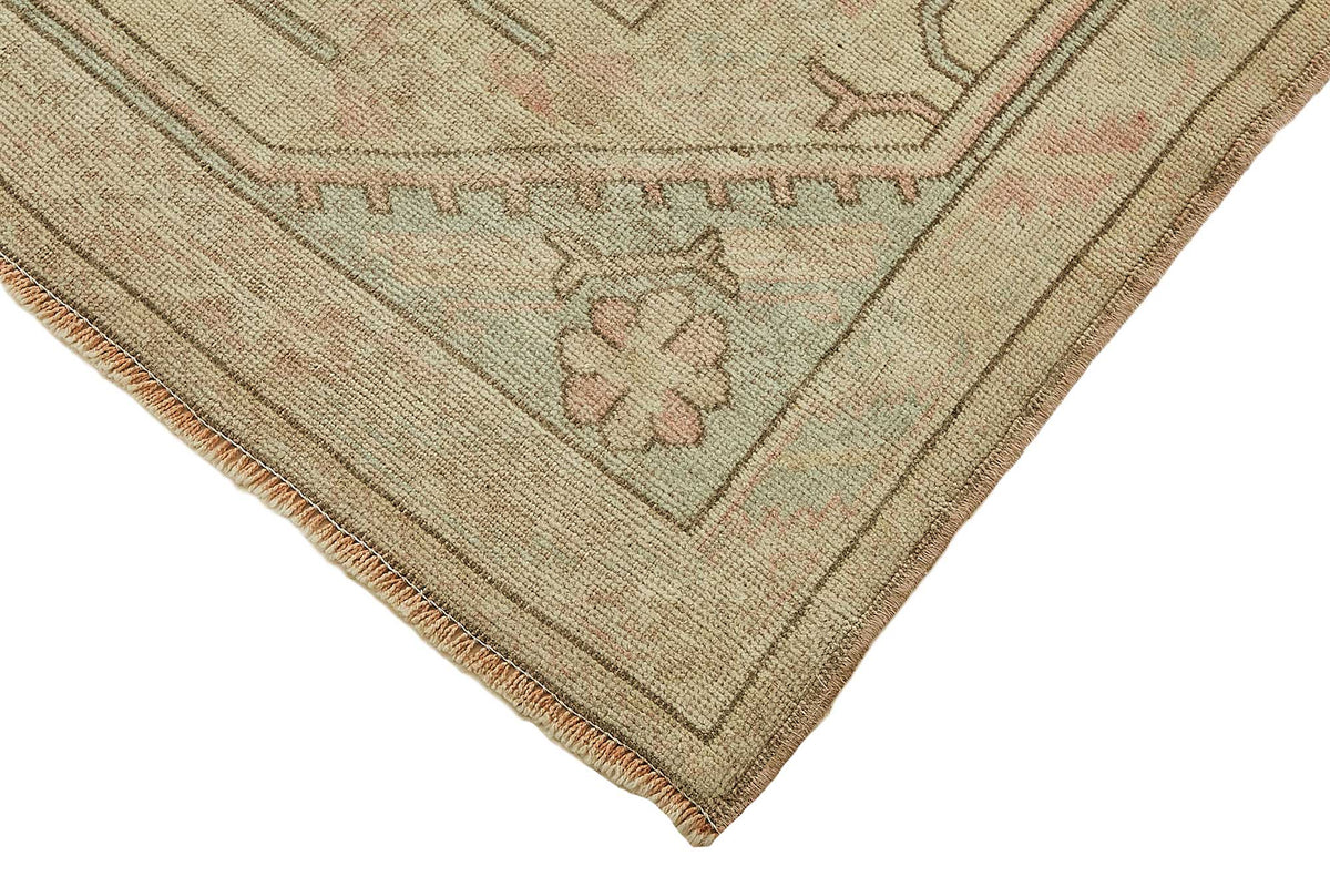 Gekro Bej, Pembe ve Gri Geometrik Modern Halı 124x214 cm 49927 – detay görünümü