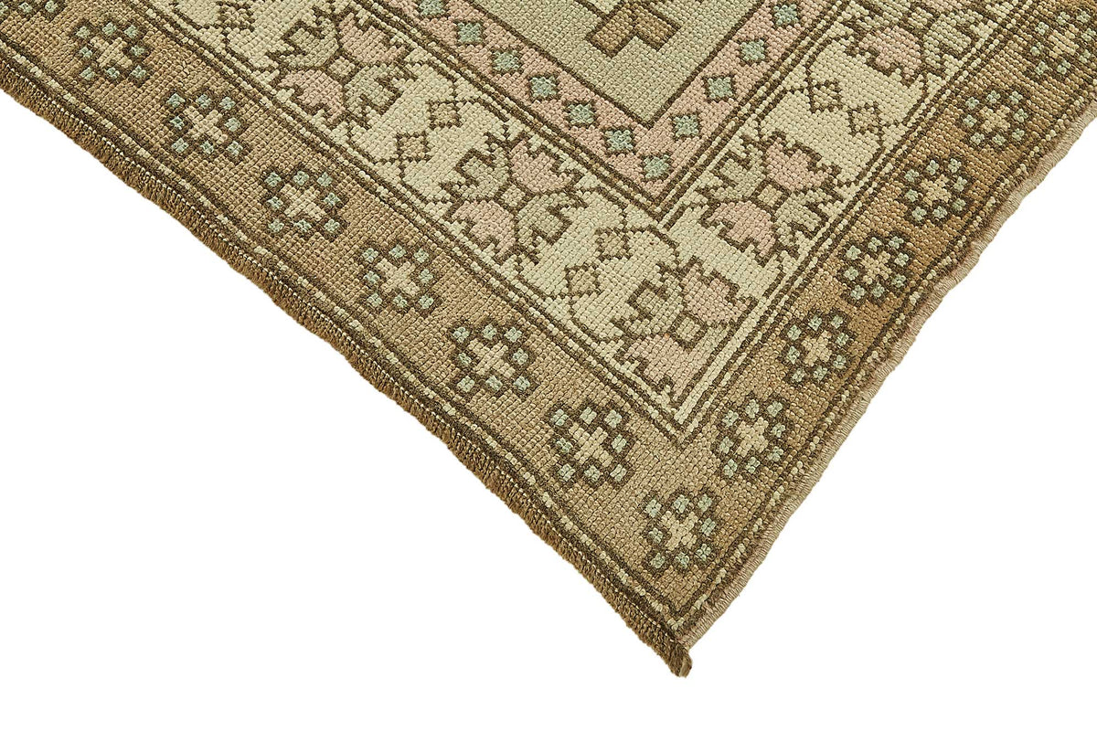 Gekro Bej Halı El Dokuma Madalyon Desenli 134x237 cm 49936 – detay görünümü