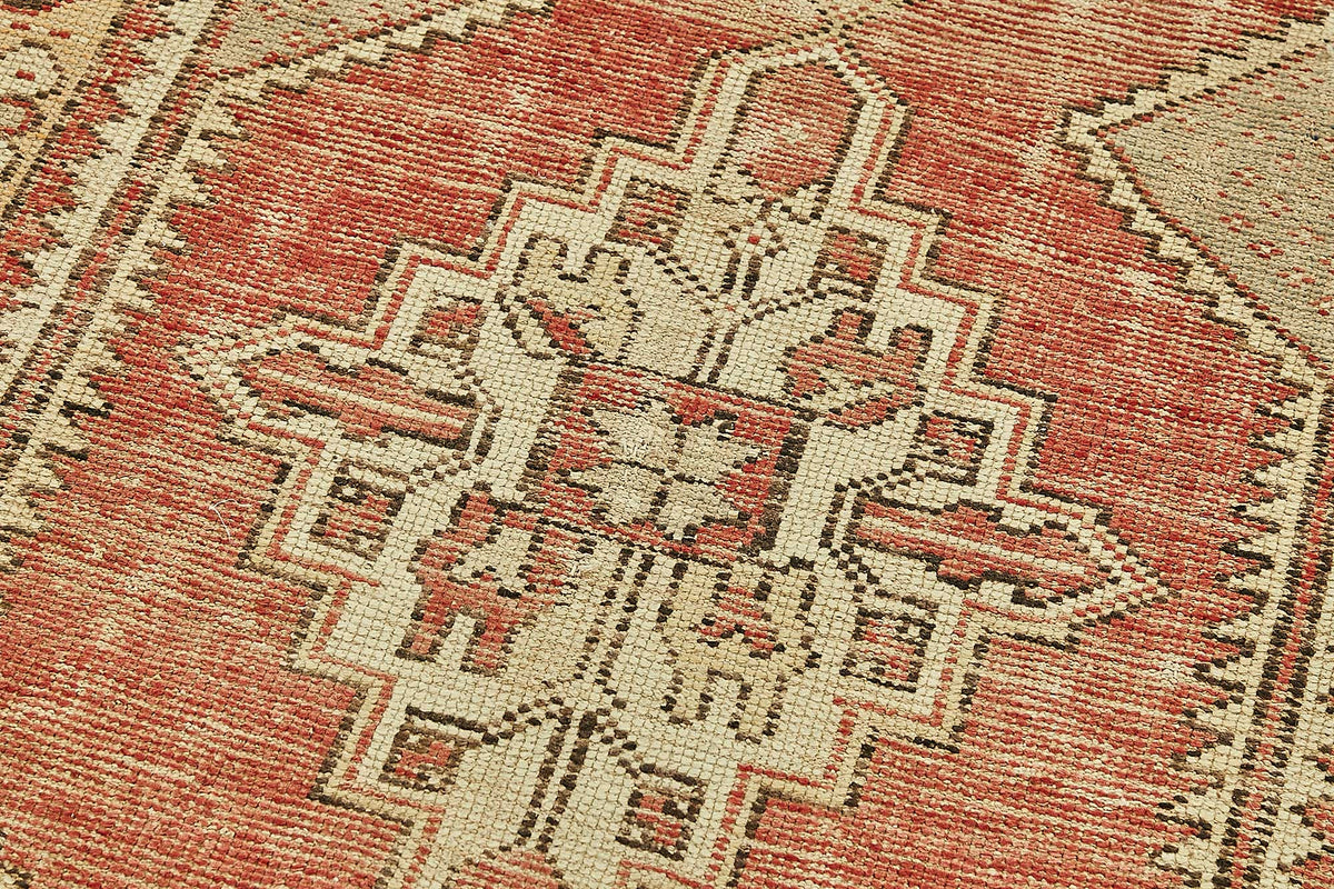 Kovena Geometrik Desenli Kırmızı Etnik Yolluk Halı 95x291 cm – mekânda kullanım