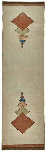 Kovena Dokuma Modern Geometrik Desenli Bej Yolluk 80x291 cm 49942