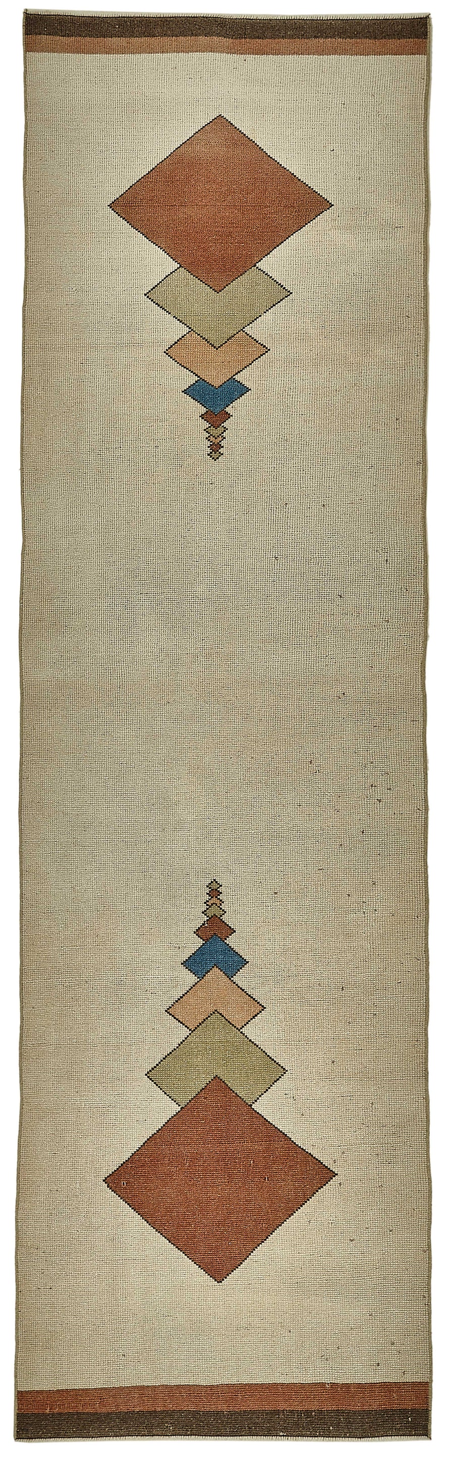 Kovena Dokuma Modern Geometrik Desenli Bej Yolluk 80x291 cm 49942