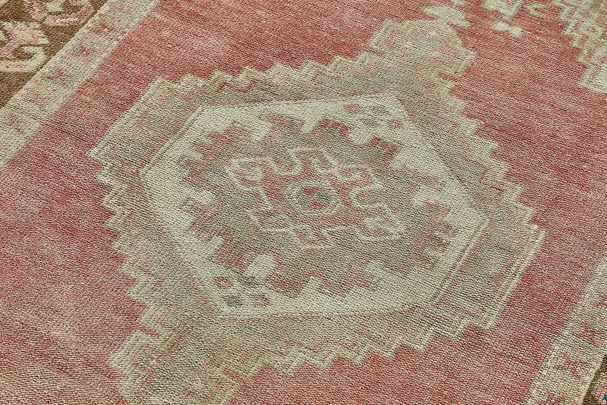 Gekro Vintage Gümüş Kahverengi Geometrik Etnik Halı 110x167 cm 49945 – mekânda kullanım