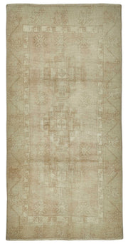 Gekro Bej Kahverengi Geometrik Desenli Modern Yün Halı 96x190 cm