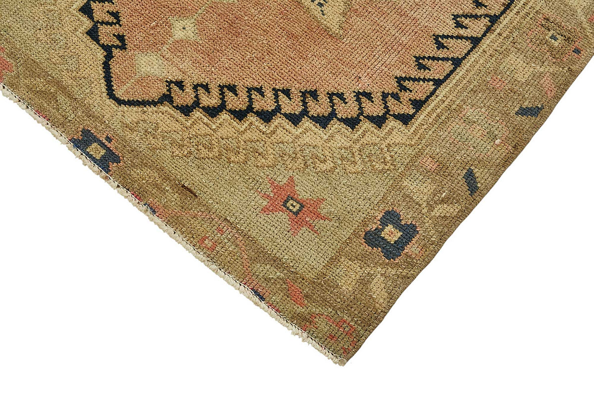 Gekro Bej Kahverengi Geometrik El Dokuma Halı 80x125 cm – detay görünümü