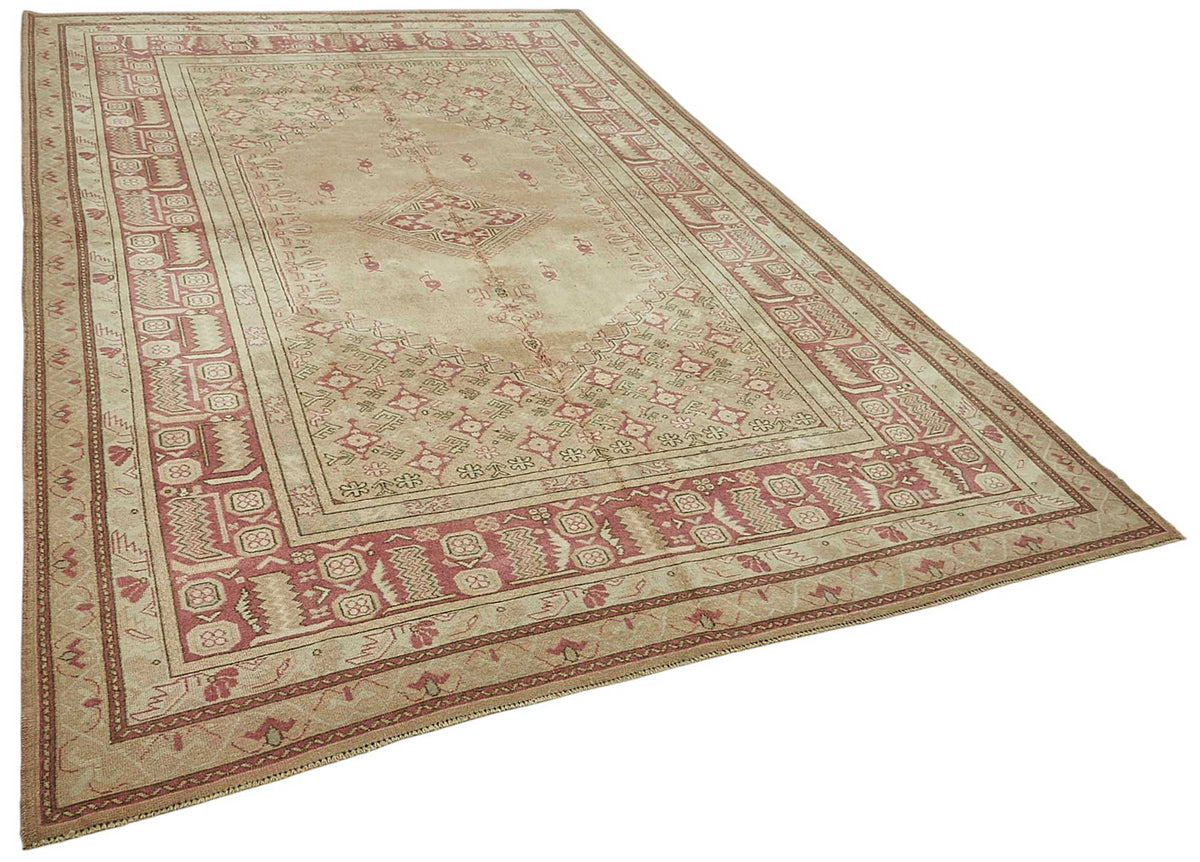 Kavale Bej Halı Madalyon Göbekli ve Toprak Tonları 210x324 cm – genel görünüm