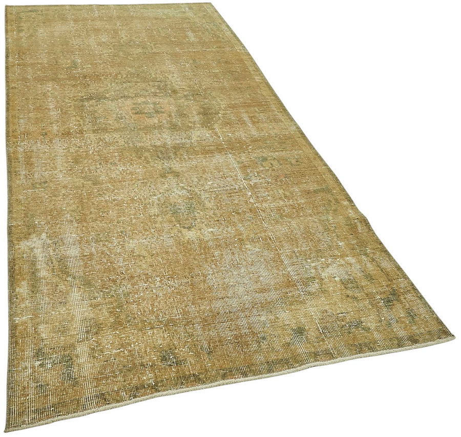 Tosele Overdyed Dokuma Eskitme Bej Madalyon Desenli Halı 124x255 cm – genel görünüm