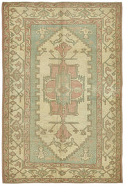 Kavale Bej Geometrik Etnik El Dokuma Halı 168x250 cm