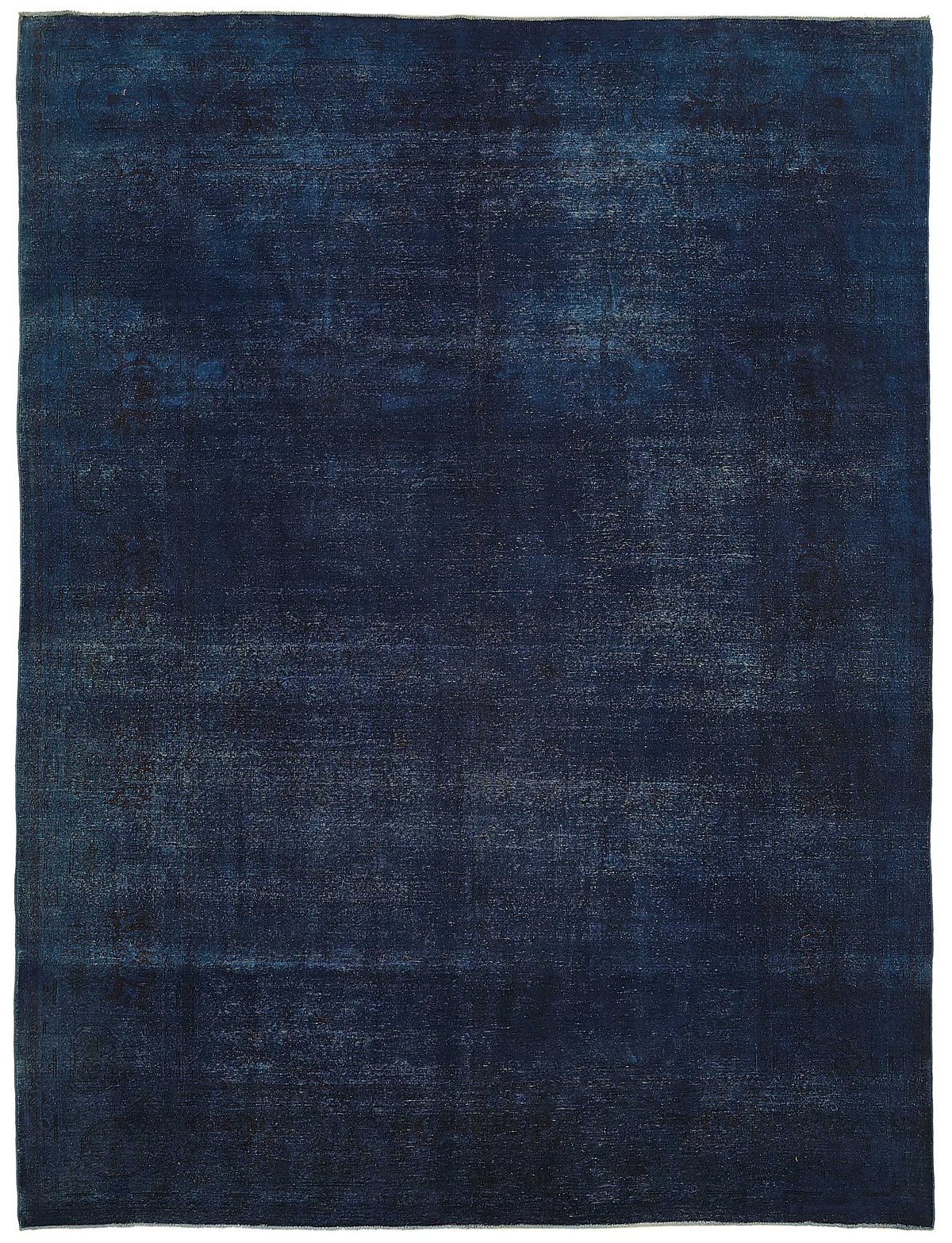 Zelko Kırmızı Lacivert Halı Modern Düz Dokulu Overdyed 262x353 cm