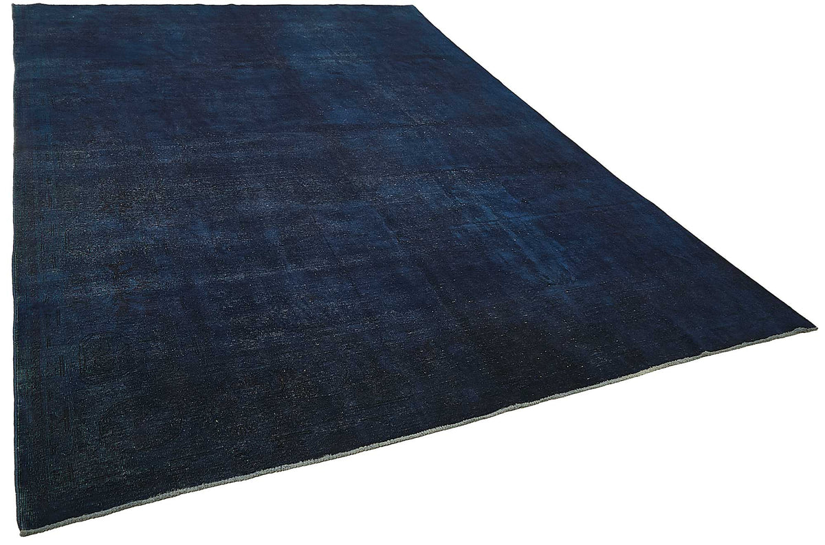 Zelko Kırmızı Lacivert Halı Modern Düz Dokulu Overdyed 262x353 cm – genel görünüm