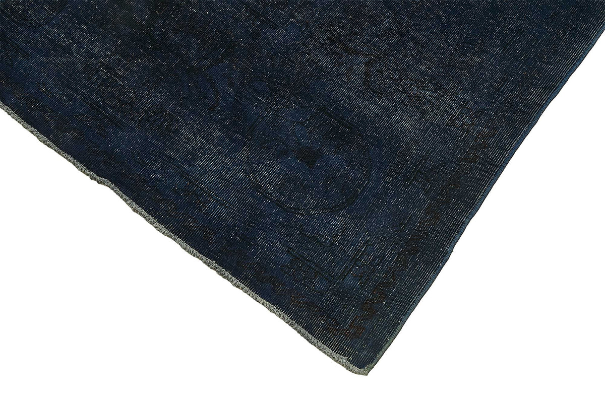 Zelko Kırmızı Lacivert Halı Modern Düz Dokulu Overdyed 262x353 cm – detay görünümü