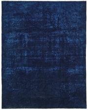 Zelko Lacivert Soyut Desenli Modern El Dokuma Halı 277x337 cm