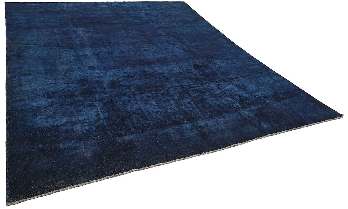 Zelko Lacivert Soyut Desenli Modern El Dokuma Halı 277x337 cm – genel görünüm