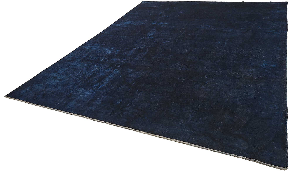 Zelko Lacivert Soyut Desenli Modern El Dokuma Halı 277x337 cm – doku yakın çekim