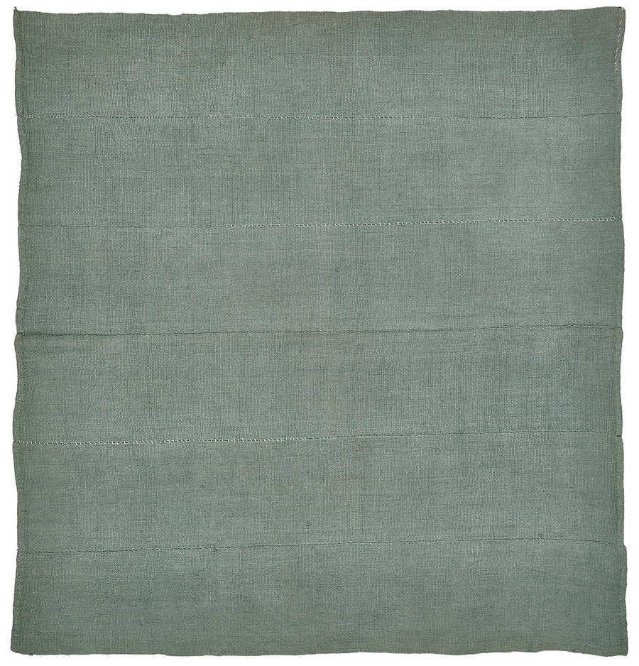 Zomna Adaçayı Yeşili Gri Düz Desenli Modern Kenevir Halı 185x196 cm