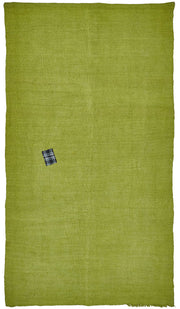 Zomna Fıstık Yeşili Düz Modern El Dokuma Kenevir Halı 157x300 cm