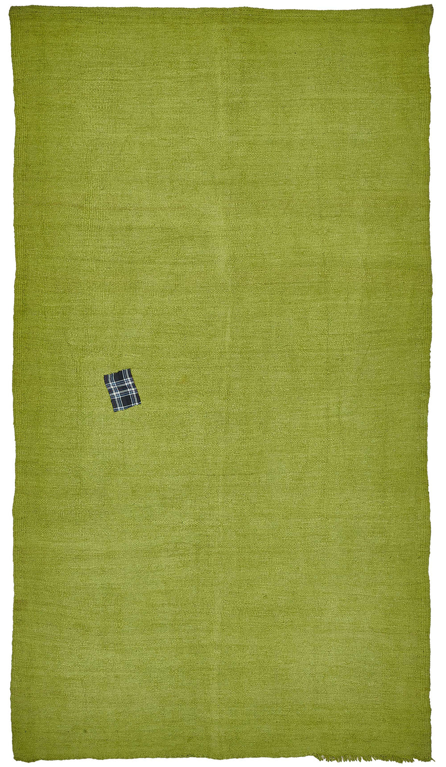 Zomna Fıstık Yeşili Düz Modern El Dokuma Kenevir Halı 157x300 cm