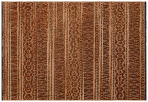 Krem Kırmızı Bohem Dekoratif Halı - Yıkanabilir - Toz Vermez