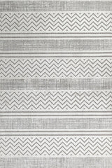 Light Gray Gray Modern Geometric Living Room Rug - Cotton
