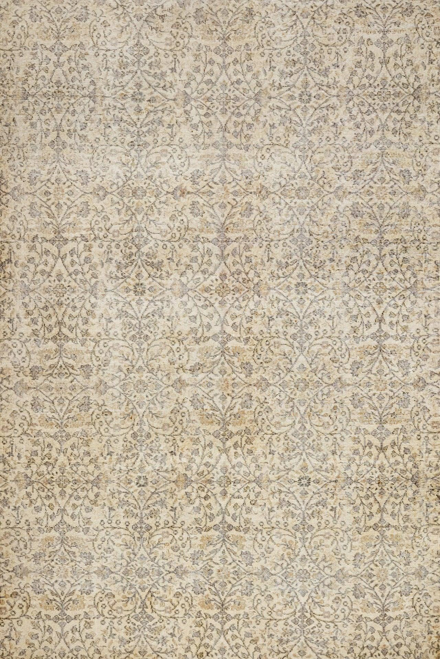 Bej Bohem Desenli Halı - Yıkanabilir - Kaymaz Taban - Pati Dostu