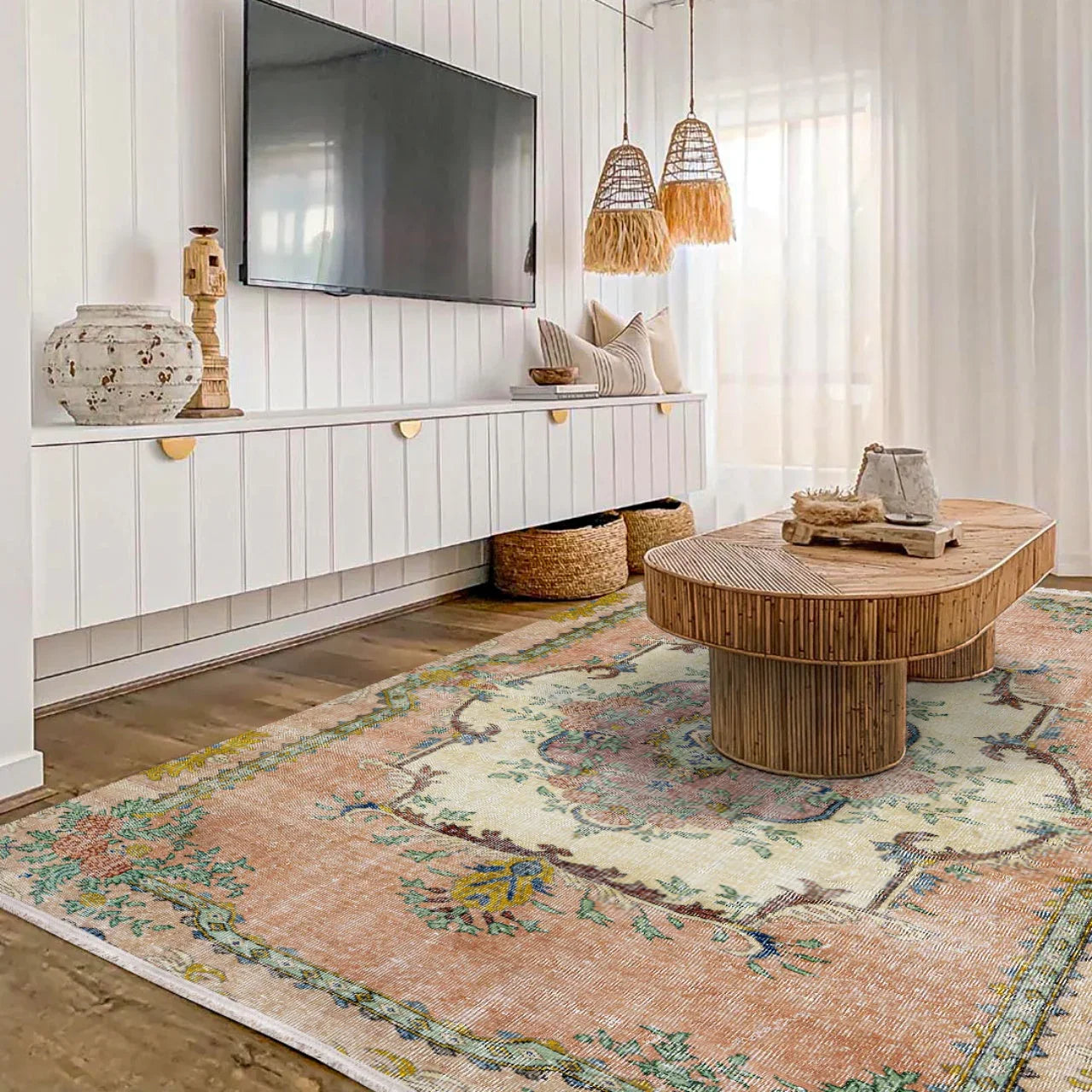 Antrasit Gri Bordürlü Minimalist Halı - Yıkanabilir - Kaymaz Taban - Pati Dostu