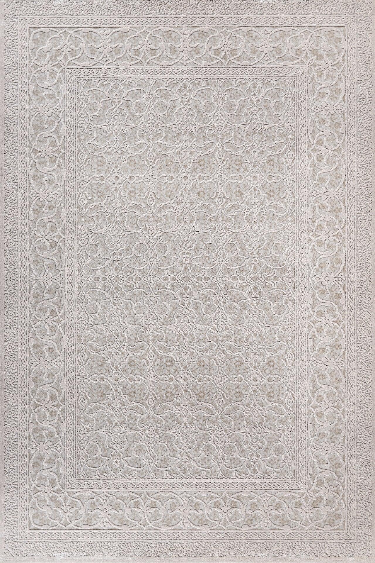 Bej Krem Minimalist Modern Halı - Yıkanabilir - Kaymaz Taban - Pati Dostu