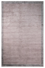 Powder Pink Grey Modern Living Room Rug - Polyester
